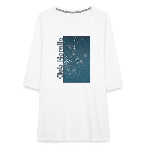 club koralle flyer - Frauen Premium 3/4-Arm Shirt