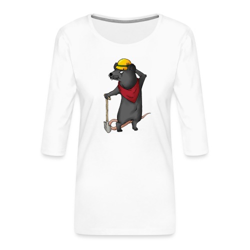 Arbeiter Ratte - Frauen Premium 3/4-Arm Shirt