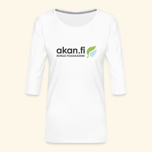 Akan Black - Premium-T-shirt med 3/4-ärm dam
