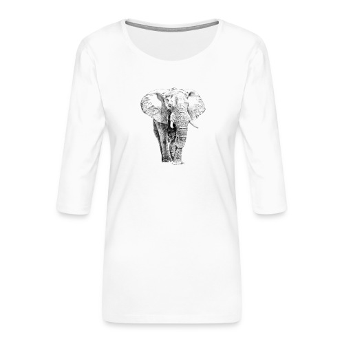 Elefant - Frauen Premium 3/4-Arm Shirt