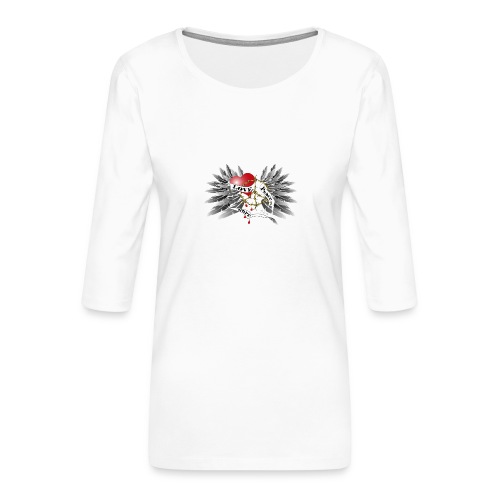 Love, Peace and Hope - Liebe, Frieden, Hoffnung - Frauen Premium 3/4-Arm Shirt