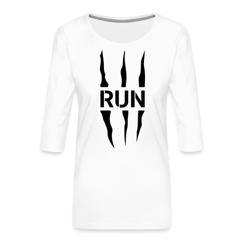Run Scratch - T-shirt Premium manches 3/4 Femme