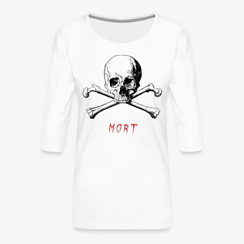 MORT - T-shirt Premium manches 3/4 Femme