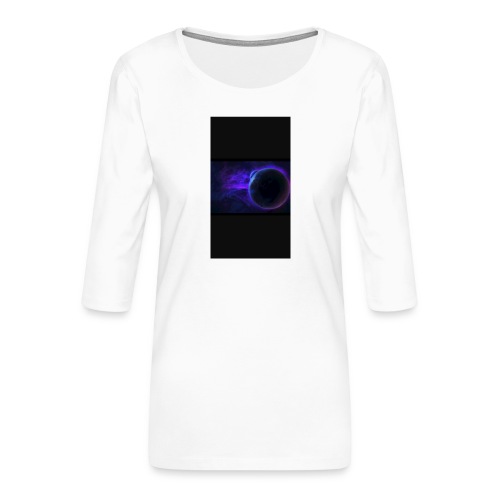 galaxy moon t-shirt - Women's Premium 3/4-Sleeve T-Shirt