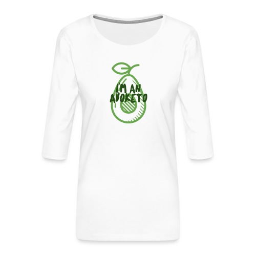 Witziges Keto Shirt Frauen Männer Ketarier Avocado - Frauen Premium 3/4-Arm Shirt