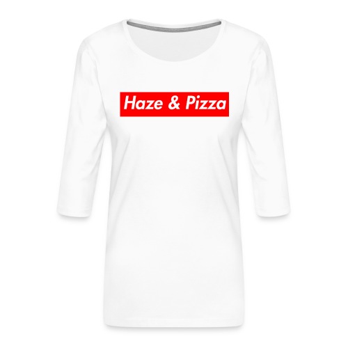Haze & Pizza - Frauen Premium 3/4-Arm Shirt