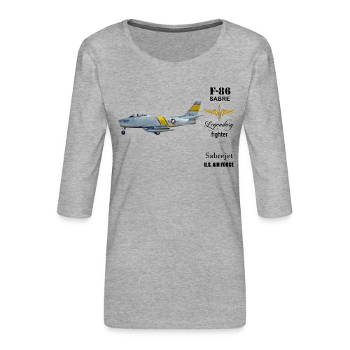 F-86 Sabre - Frauen Premium 3/4-Arm Shirt