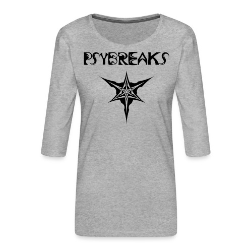 Psybreaks visuel 1 - text - black color - T-shirt Premium manches 3/4 Femme