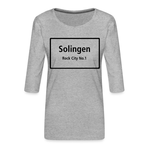 Solingen Rock City No.1 - Frauen Premium 3/4-Arm Shirt