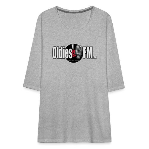 Oldies FM - Premium-T-shirt med 3/4-ärm dam