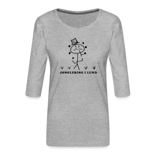 JongleringILund_herr - Premium-T-shirt med 3/4-ärm dam