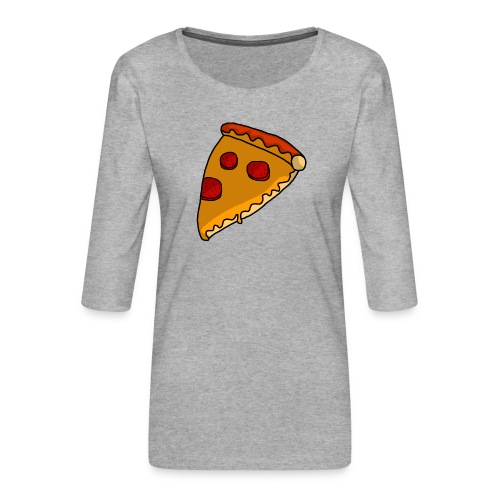 pizza - Dame Premium shirt med 3/4-ærmer