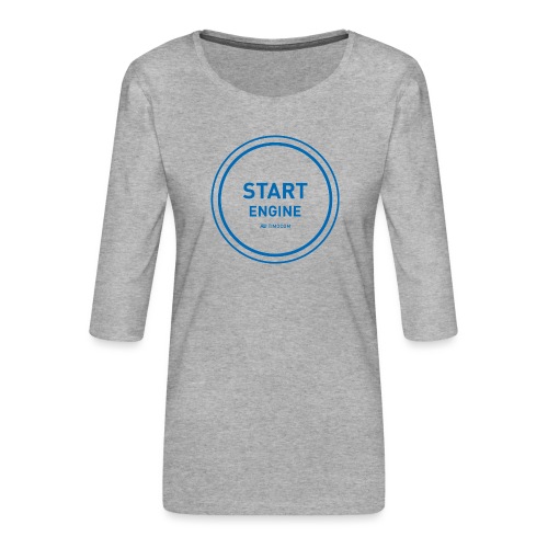 Start Engine blue - Frauen Premium 3/4-Arm Shirt