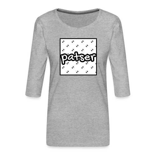 Patser - Basic Print White - Vrouwen premium shirt 3/4-mouw