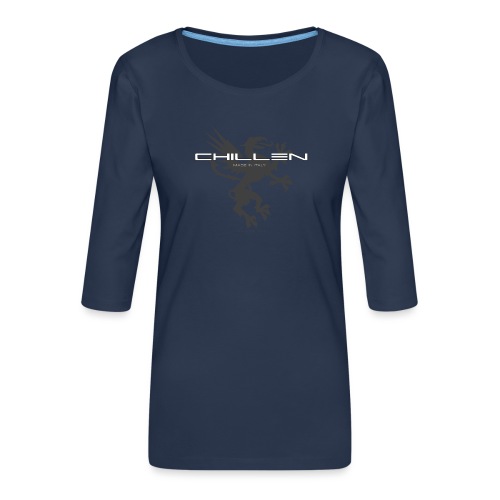 Chillen-tee - Women's Premium 3/4-Sleeve T-Shirt