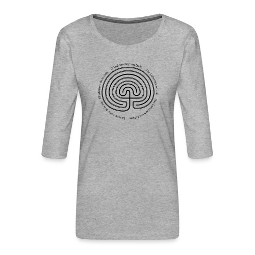 Labyrinth thio - Frauen Premium 3/4-Arm Shirt