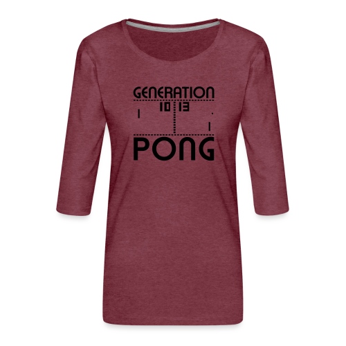 Generation PONG - Frauen Premium 3/4-Arm Shirt