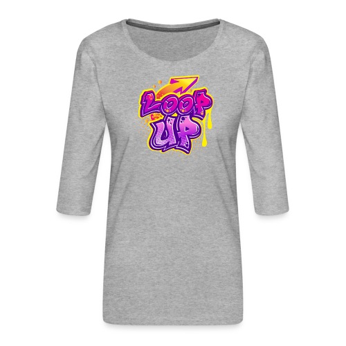LOOP UP - Frauen Premium 3/4-Arm Shirt