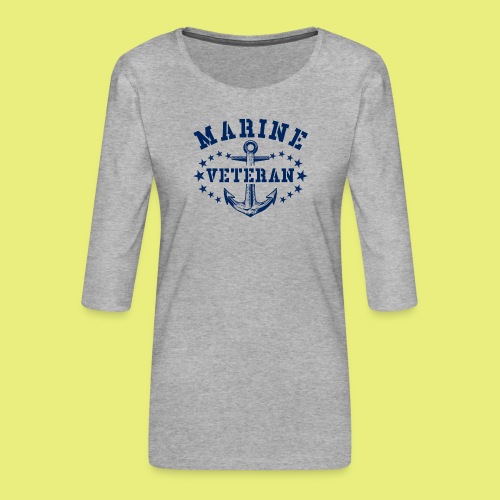 Marine Veteran - Frauen Premium 3/4-Arm Shirt
