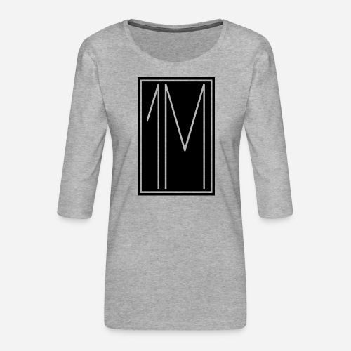 1M/One MVMNT Logo schwarz - Frauen Premium 3/4-Arm Shirt