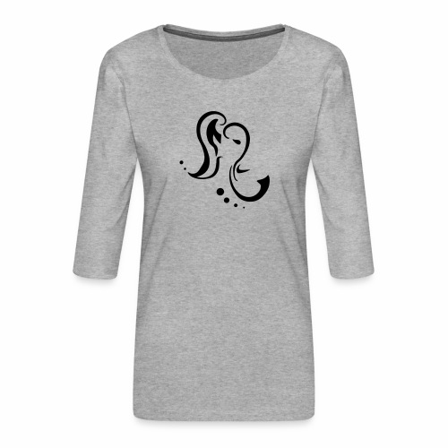 Elephant Tribal schlankes Design - Frauen Premium 3/4-Arm Shirt