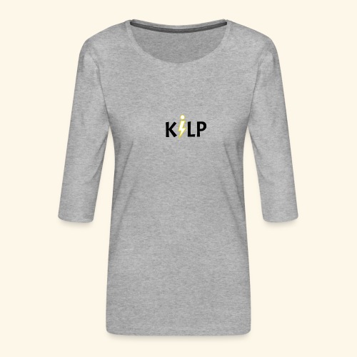 KILP - Camiseta premium de manga 3/4 para mujer