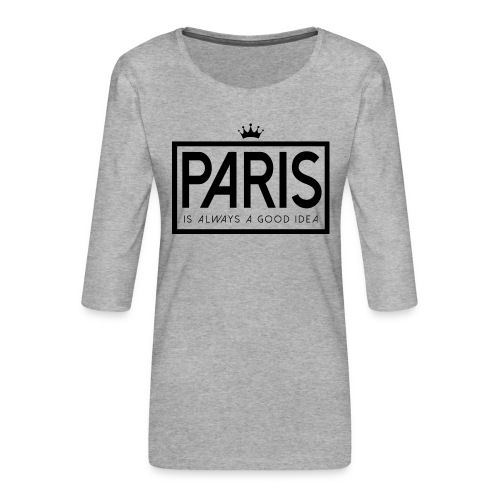 PARIS, FRANCE - Women's Premium 3/4-Sleeve T-Shirt