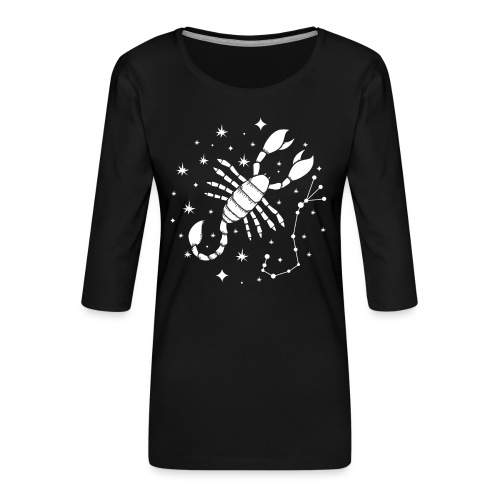 Sternzeichen Furchtloser Skorpion Oktober November - Frauen Premium 3/4-Arm Shirt