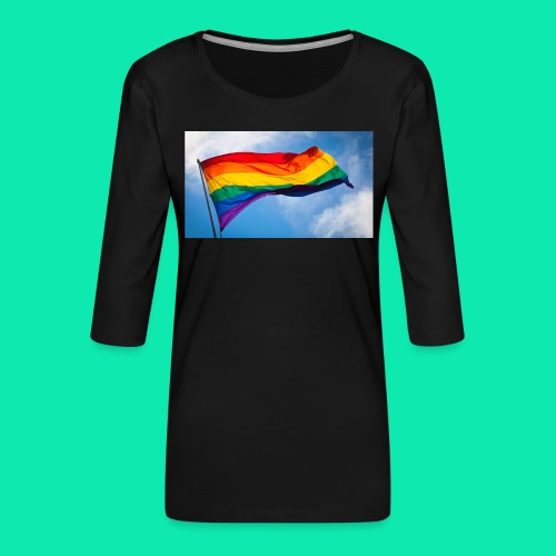 Pride- Flag - Women's Premium 3/4-Sleeve T-Shirt
