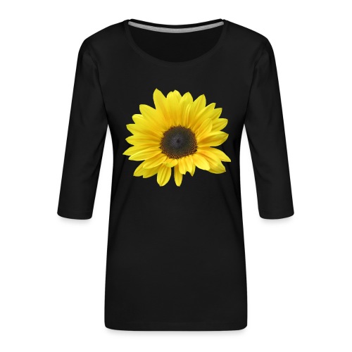 Sonnenblume, Sonnenblumen, Blume, Blüte, floral - Frauen Premium 3/4-Arm Shirt
