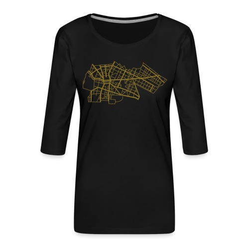 Berlin Kreuzberg - T-shirt Premium manches 3/4 Femme