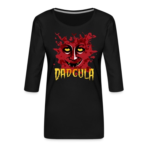 Graf Dadcula Vampir Halloween Fledermaus - Frauen Premium 3/4-Arm Shirt