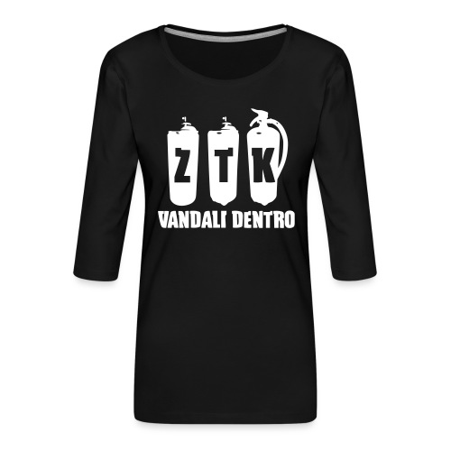 ZTK Vandali Dentro Morphing 1 - Women's Premium 3/4-Sleeve T-Shirt