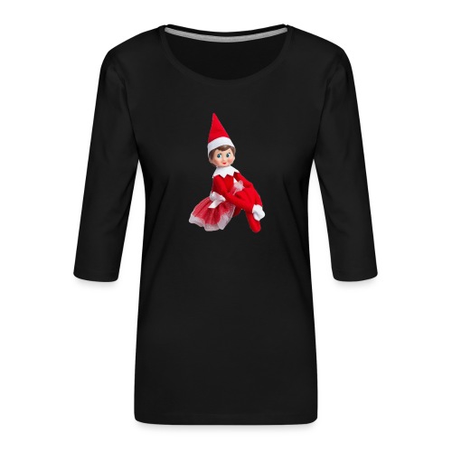 Christmas Elf - Women's Premium 3/4-Sleeve T-Shirt