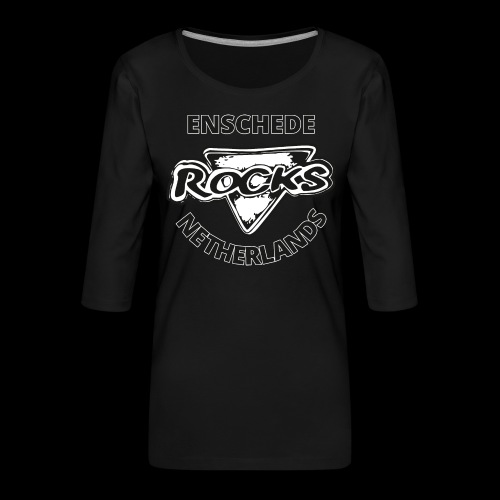 Rocks Enschede NL B-WB - Vrouwen premium shirt 3/4-mouw
