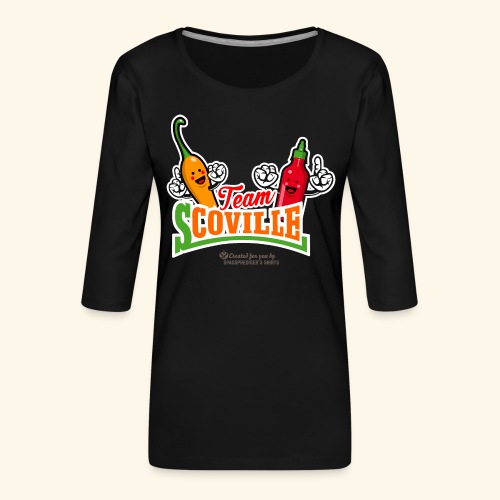 Chili Pepper Fan Merch Design Team Scoville - Frauen Premium 3/4-Arm Shirt
