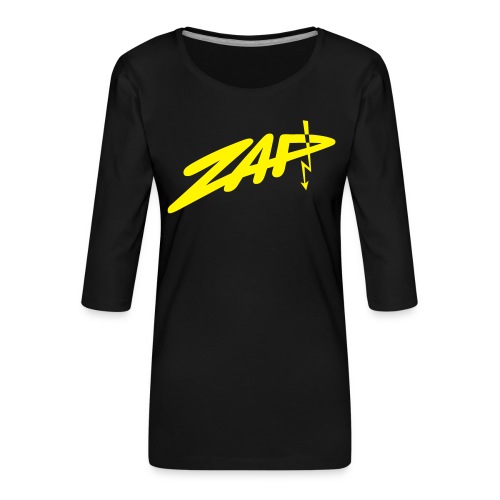 zap_logo_gelb - Frauen Premium 3/4-Arm Shirt