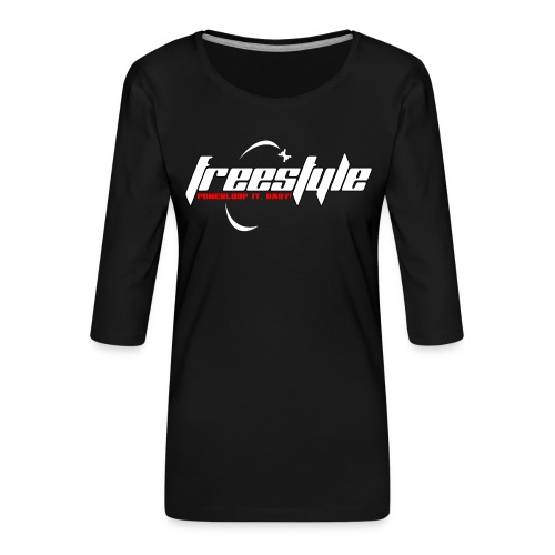 Freestyle - Powerlooping, baby! - Women's Premium 3/4-Sleeve T-Shirt