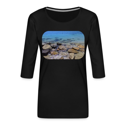 Zénitude marine - T-shirt Premium manches 3/4 Femme