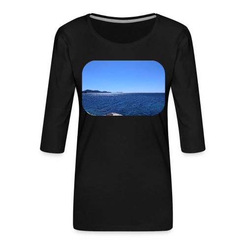 L'horizon depuis le bord - T-shirt Premium manches 3/4 Femme