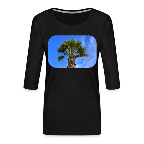 Un palmier à Toulon - T-shirt Premium manches 3/4 Femme