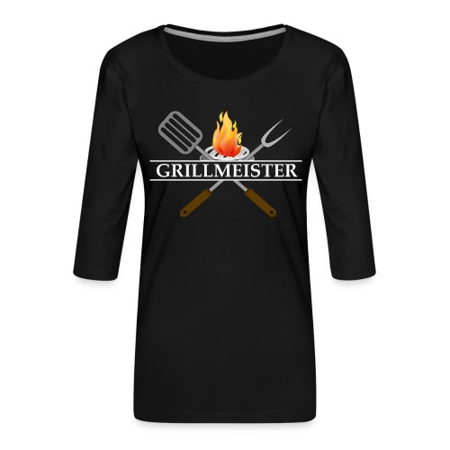 Grillmeister - Frauen Premium 3/4-Arm Shirt