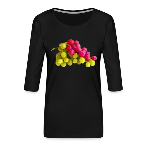 Weintrauben 01 - Frauen Premium 3/4-Arm Shirt