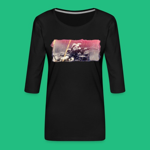 tireur couche - T-shirt Premium manches 3/4 Femme