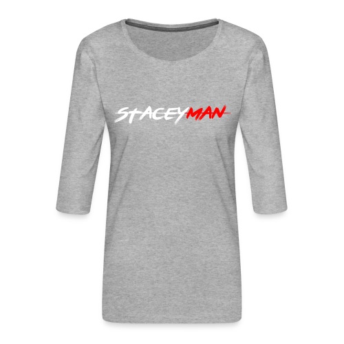 staceyman red design - Women's Premium 3/4-Sleeve T-Shirt