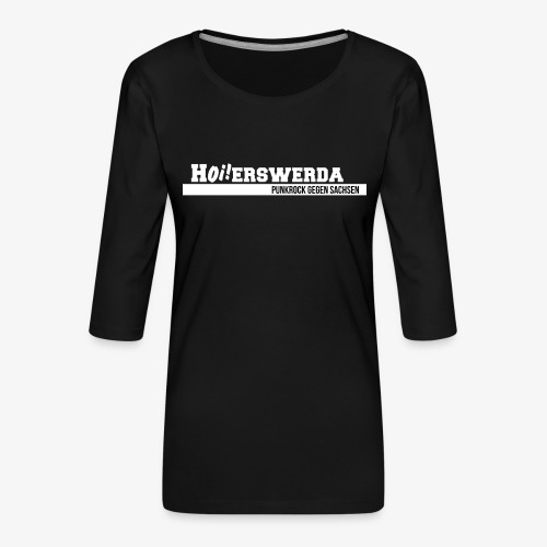 Logo Hoierswerda transparent - Frauen Premium 3/4-Arm Shirt