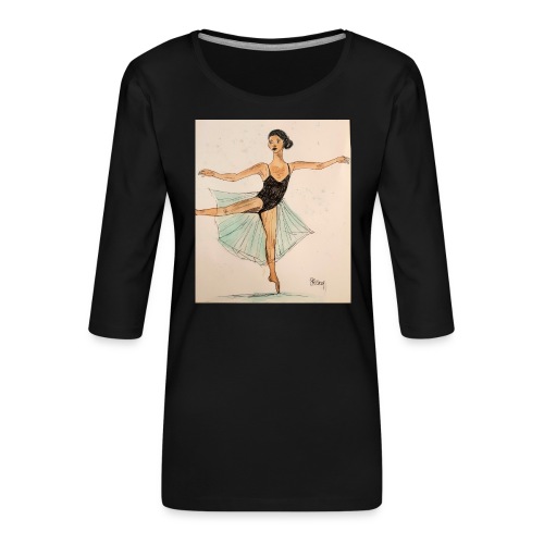 Ballerina - T-shirt Premium manches 3/4 Femme