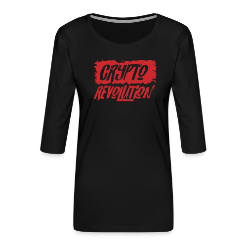 Crypto Revolution - Women's Premium 3/4-Sleeve T-Shirt