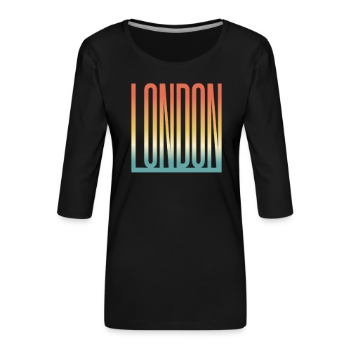 London Souvenir England Simple Name London - Frauen Premium 3/4-Arm Shirt