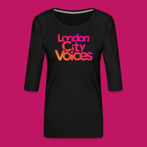 LCV logo in colour - Women's Premium 3/4-Sleeve T-Shirt